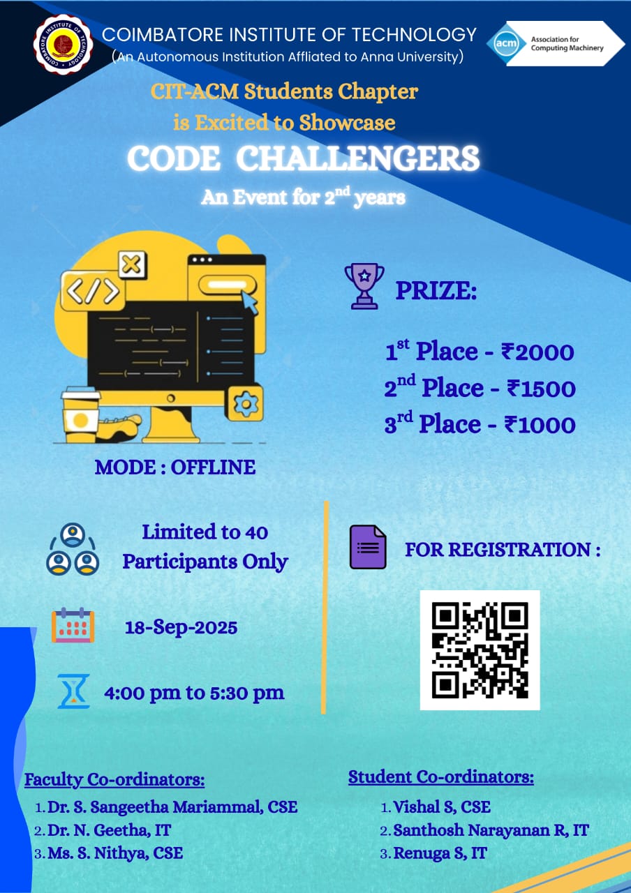 Code Challengers event poster