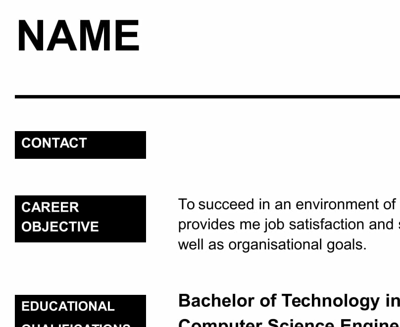 Resume Building Event